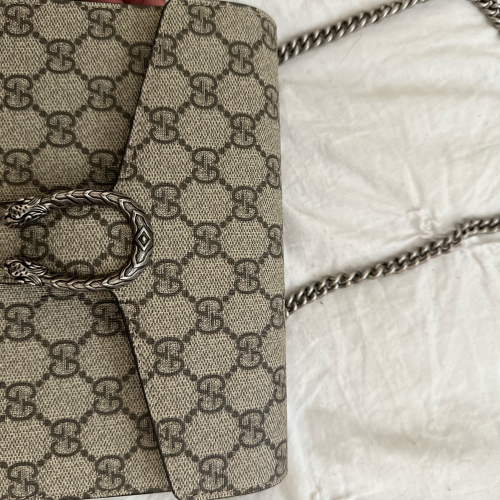 Designer Beige Patterned Shoulder Bag - image 1